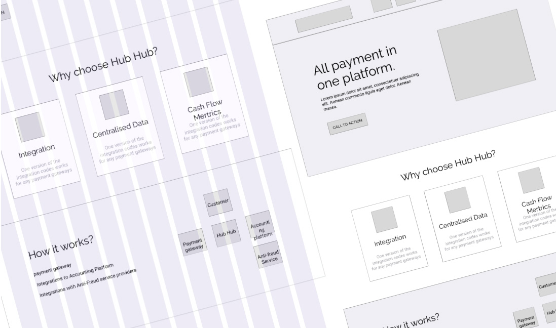 website wireframe